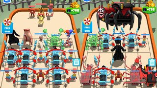 Choo Choo Train Monster Battle - Merge Rainbow Friends vs Monster Train, New Merge war