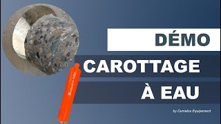 Démonstration de carottage à eau avec notre couronne diamant - ExpertLine