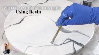 How To Create Calacatta Marble Effect With RESIN Part 2