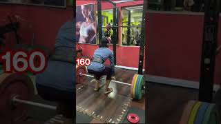 160 kg Deadlift wo bhi 55 kg Body weight me #motivation