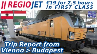 EUROPE'S BEST VALUE FIRST CLASS / REGIOJET RELAX CLASS REVIEW / INTERNATIONAL TRAIN TRIP REPORT