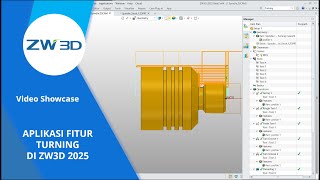 Showcase Video - Aplikasi Fitur Turning di ZW3D 2025