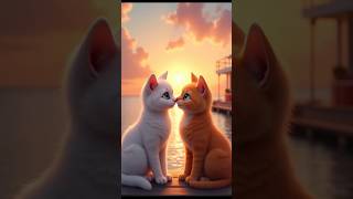 Sunset Whiskers: A Romantic Moment on the Pier!