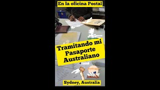 Trámite Super fácil  y Costo de mi pasaporte Australiano por 10 años de vigencia #shorts #short