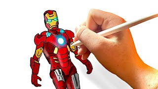 Drawing THE AVENGERS (Godzilla vs Monkey) Animation characters