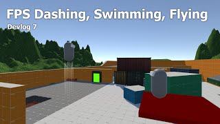 Making my PERFECT Unity FPS Character Controller - Dashing, Sliding, Flying, Swimming | Devlog #7