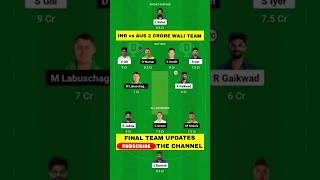 INDIA vs AUSTRALIA 3rd ODI Dream11 Team Prediction Today 2023