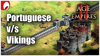 Portuguese v/s Vikings | Age of Empires 2 Definitive Edition gameplay