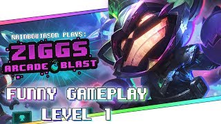 「LoL」Ziggs Arcade Blast GAMEPLAY | New Ziggs Mini Game