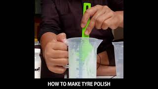 HOW TO MAKE TYRE POLISH (Cara membuat semir ban kinclong) - Tyre polish formula #shorts