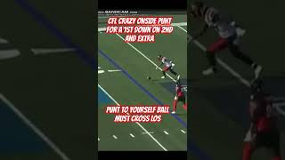 CFL crazy football plays onside punt #nfl  #football #canadianfootball #onsidepunt #collegefootball