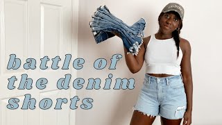 BATTLE OF THE ABERCROMBIE SHORTS | Trying on EVERY pair of Abercrombie denim shorts! - Davina Donkor