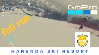 Zakopane. Harenda ski resort snowboarding- full run