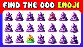 137 puzzles for GENIUS | Find the ODD One Out - Emoji Quiz Edition 💩😡🥶 Easy, Medium, Hard Levels