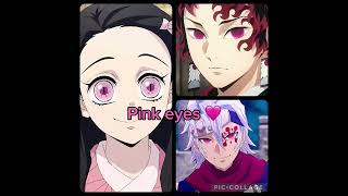 Demon Slayer characters with your eyes colors/#demonslayer/#edit/#kimetsunoyaiba