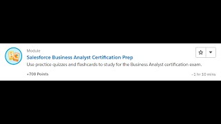 Salesforce Business Analyst Certification Prep [Salesforce Trailhead Answers]