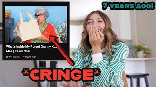 Reacting to my CHILDHOOD videos *CRINGE*