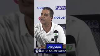 Logo na primeira pergunta o técnico Renato Paiva saiu da linha.  confira!!  #futebol #futebolarte