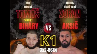 Tomáš "MUCHA" Biháry, CSC Karviná vs Zoran Aksič, Taurus Stará Turá