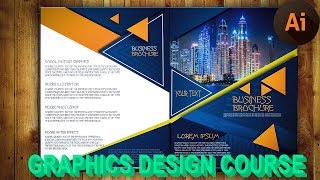 How To Design Business Brochure  Using Illustrator part 01