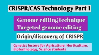 CRISPR/CAS technology part 1| Genome editing technique at specific location|bacterial defence system