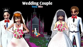 YUTA MIO Zombie Bridge - Groom Wedding Couple 😱 | SAKURA School Simulator Horror Drama 👺