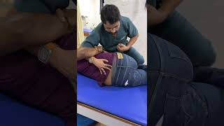 Lumbar spine manipulation HVLA #adjustment #shorts