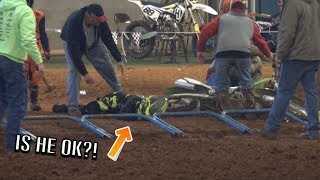 INDOOR MOTOCROSS GETS A LITTLE WILD!