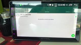 WhatsApp messages notification display on JOYING SC9853 autoradio