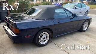 Rx7 Cold start/walk around