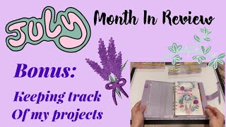 Diamond Painting July In Review **BONUS: How do I keep track of my projects, finishes and wips?