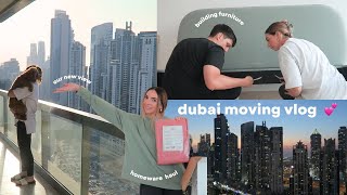 moving to our dubai apartment 🌇 part 1 | homeware haul, kitchen wrapping & building furniture