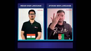 "Greetings in Indian Sign Language & Afghan Sign Language"