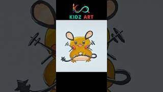 Drawing Dedenne | Pokemon #shorts #drawing #howtodraw