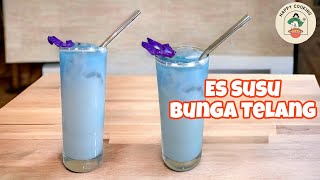 SEGER! BUAT ES SUSU BUNGA TELANG SIMPLE | COCOK BUAT IDE JUALAN | MINUMAN VIRAL | ES KEKINIAN ❗