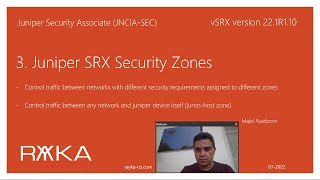 3. Juniper SRX Seccurity Zones Concept and Configuration