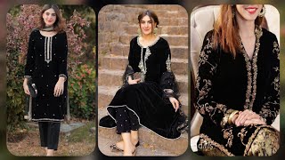 valvet dress designs| winter dress collection| stylist girl