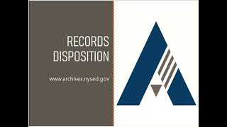 Records Retention Module #6: Records Disposition