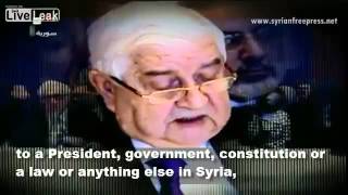 Syrian FM to U S  John Kerry The decision is up to the Syrian people