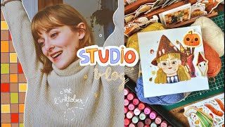 Studio vlog 🧡 c’est le début de l'inktober !!👻