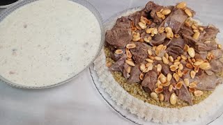 أفضل طريقة طبخ فريكة ولبنية سورية🥰طريقة تحضير اللبنية من دون بيض وقوام مثل الكريمة😋مع #&Arap mutfağı