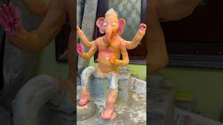 Ganpati bappa idol with clay 😻#ganpati#ganeshidol #clayganesha #clayart #easyclayart #shortvideo