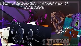 New DRAGONS, REMODELS, And EVENTS In Dragon Adventures!! 👀 #roblox