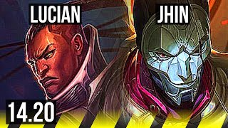 LUCIAN & Nami vs JHIN & Leona (ADC) | Dominating | EUW Master | 14.20