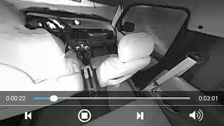 360 degrees IP Camera with MicroSD mounted in the middle of the car roof