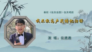 秦腔《伍员逃国》选段：我不敢高声哭暗把泪掉/徐通通演唱