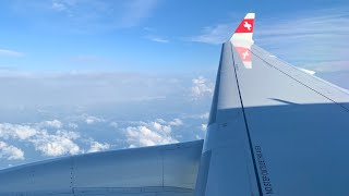 #ZRH Approach and landing in Zurich airport #a220