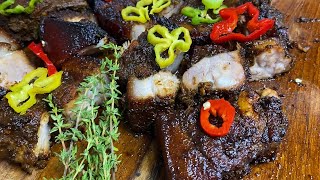 Jamaican Jerk Pork, Authentic Flavors. Oven Roasted Jerk Pork.