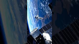 spaces shuttle near to space station #iss #spaceshuttle #shorts #youtubeshorts #space #spaceship