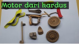 Motor dari kardus bekas#kardus #cardboard #kreatif